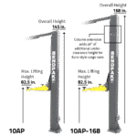 10AP 10,000‐lb. Capacity / Adaptable Clearfloor / Adjustable Width / Screw Pads - Image 2