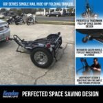 Go! Series Single Rail Ride-Up Folding Motorcycle Trailer - Image 6