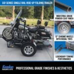 Go! Series Single Rail Ride-Up Folding Motorcycle Trailer - Image 8
