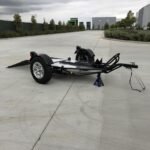 Alpha Sport Single Ride-Up Folding Motorcycle Trailer - Image 25