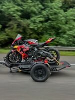 Alpha Sport Single Ride-Up Folding Motorcycle Trailer - Image 30