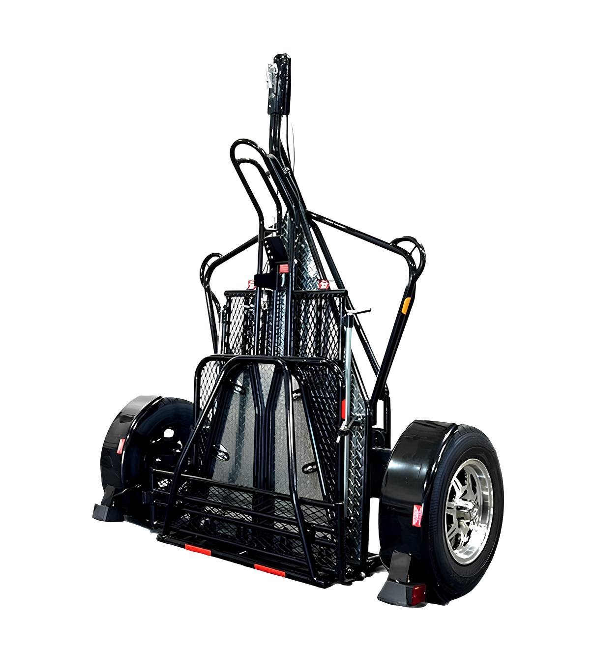 StandupSIngleRailmotorcycletrailerbiketrailerAlphaSportMotorcycletrailerelectricbiketrailer-995919_1.jpg Alpha Sport Single Ride-Up Folding Motorcycle Trailer - Image 1